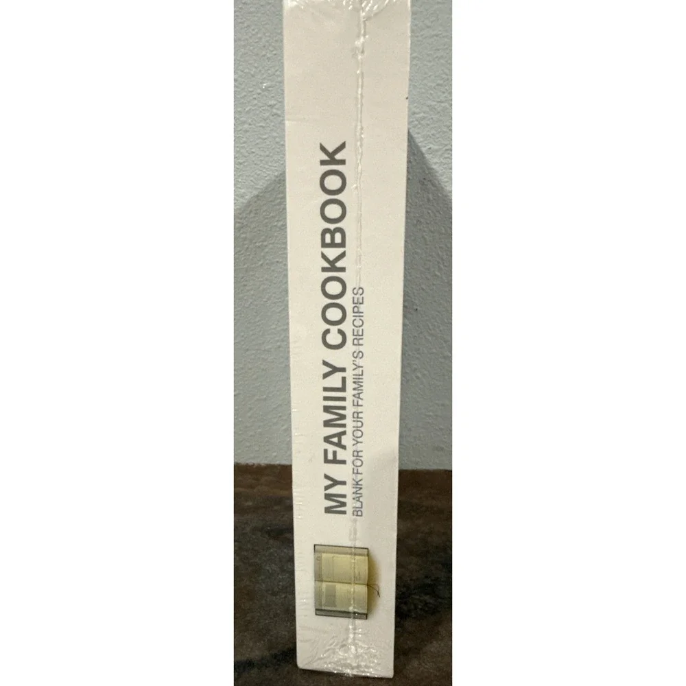 My Family Cookbook Blank Recipe Journal Memory Book New Sealed Black